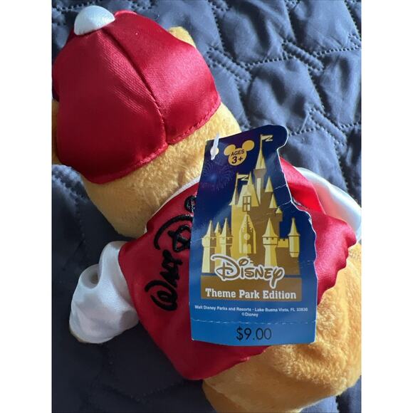 Winnie the Pooh Walt Disney World Plush 2003 6" Baseball Hat Red Jacket Vintage - Picture 3 of 6
